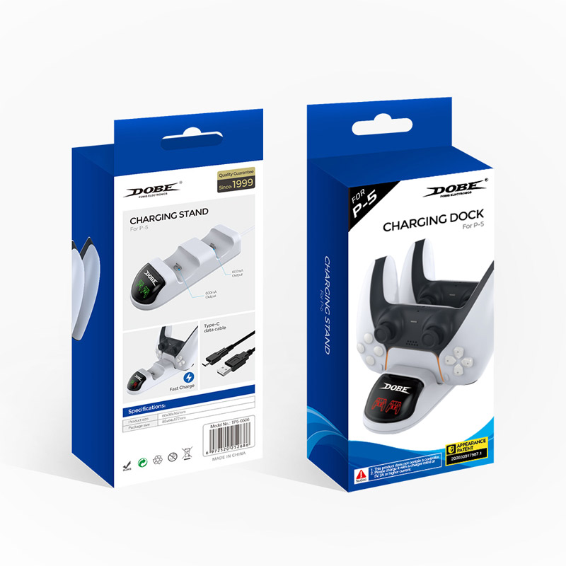 TP5-0506 پایه شارژ دوگانه کنترلر PS5 دابی مدل TP5-0506 - Image 1